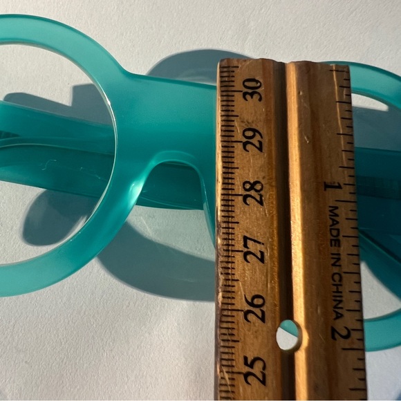 Blue Round Retro Pop Art Space Age Mod Eyeglass Frames - Picture 13 of 13